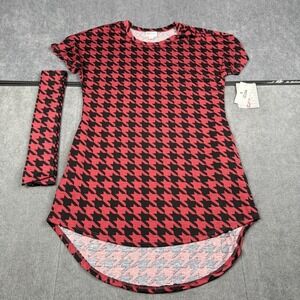 NWT LuLuRoe Top Shirt Women's Size S Diamond Pattern 3/4 Sleeve  New W/Waistband